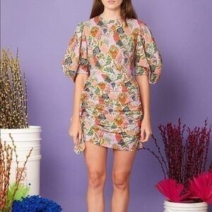 RHODE Resort Pia Mini Dress in Wallflower Size Small